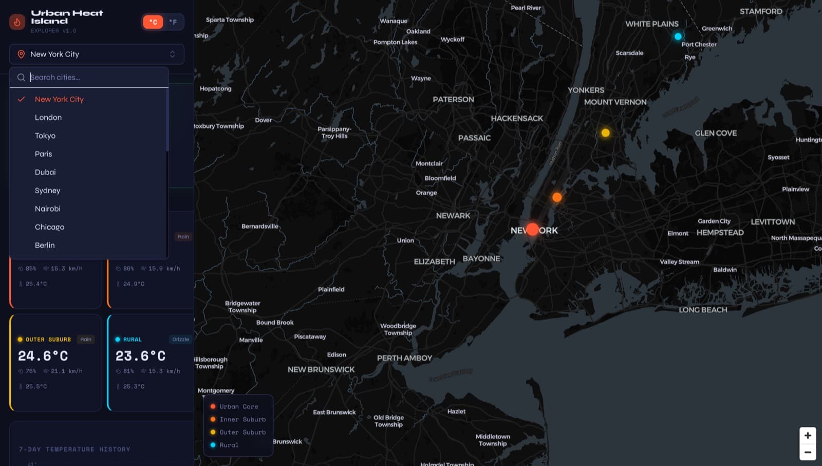 Urban Heat Island Explorer