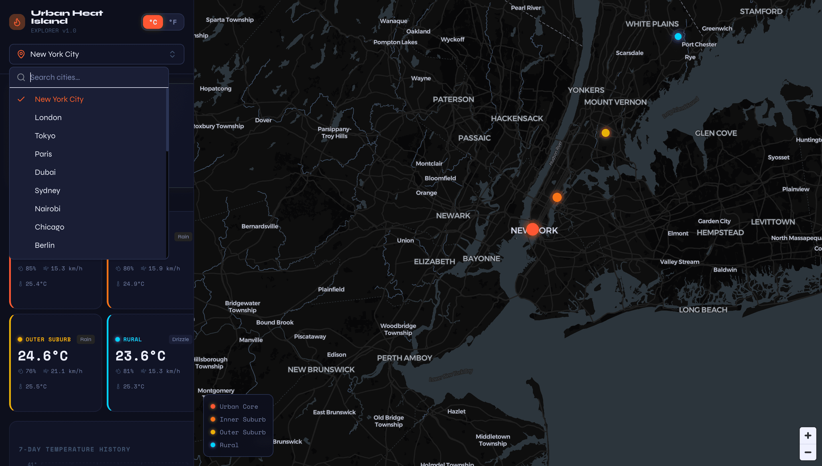 Urban Heat Island Explorer
